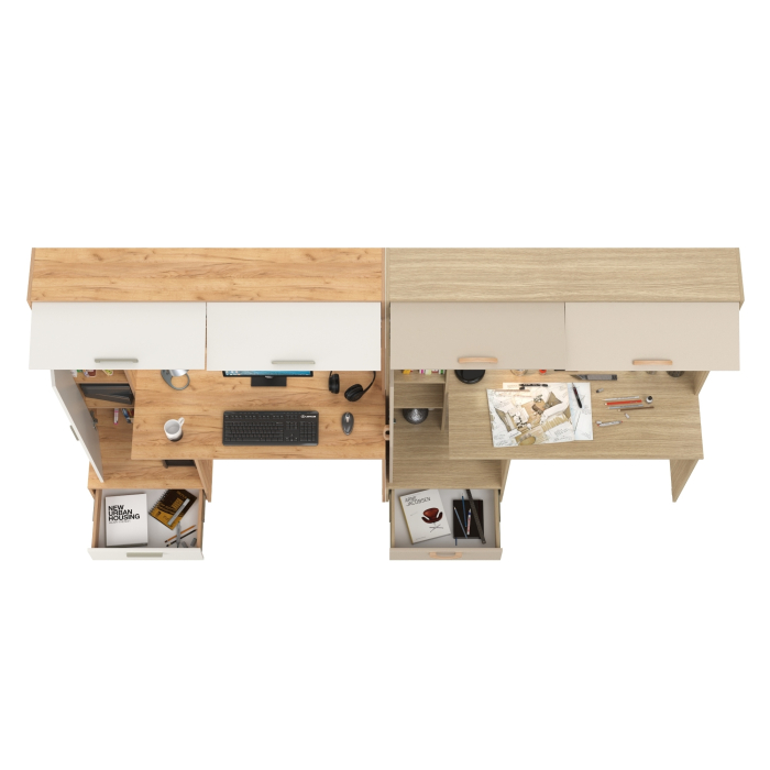 Прямые компьютерные столы, Два стола письменных Лайт 03.243Н