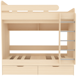 Двухъярусная кровать Юниор 5 80х190,  Дуб Молочный