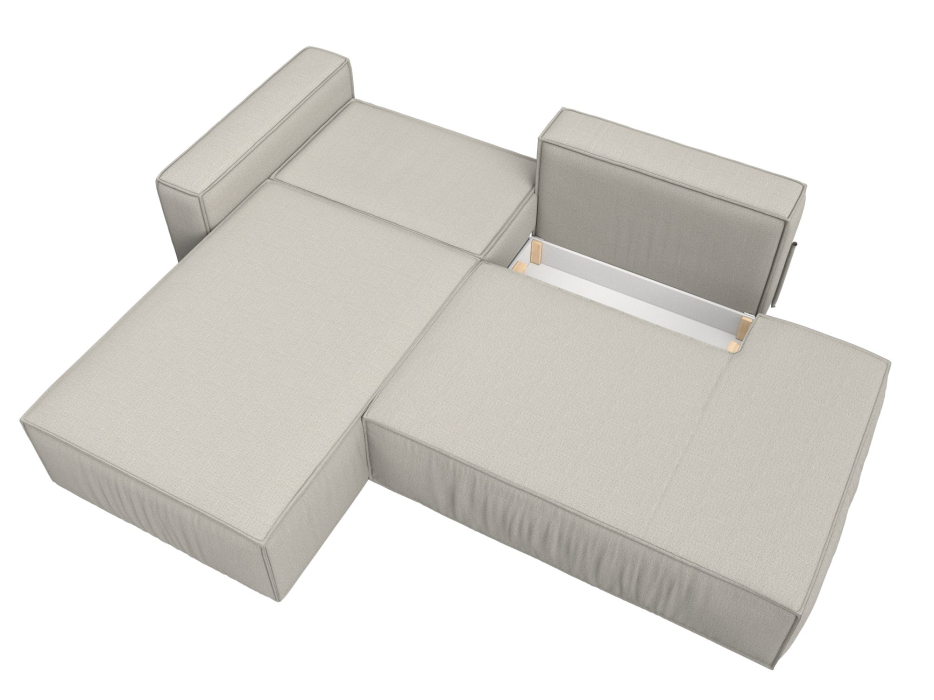 Диваны угловые в гостиную, Диван угловой Прага Модерн левый угол, рогожка Амур