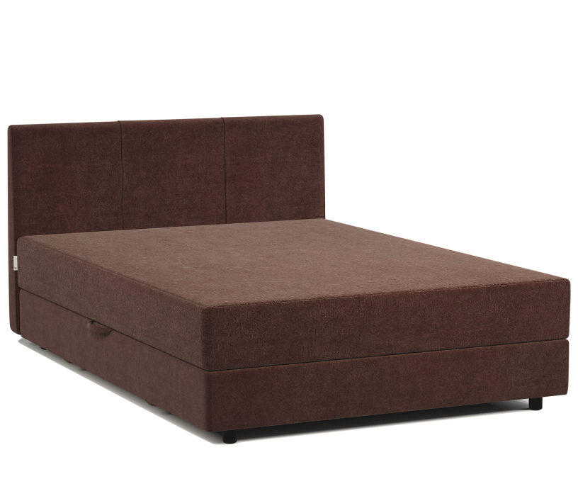 Мягкая кровать, Кровать тахта полутороспальная с подъемным механизмом и матрасом Классика 120, велюр