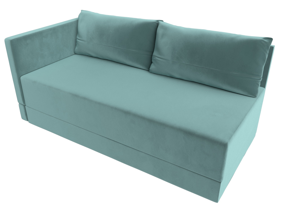 Кушетка диван, Кушетка Никас левая, велюр