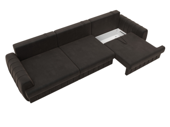 Диван прямой Лига-057 НПБ Лонг, велюр SEVEN