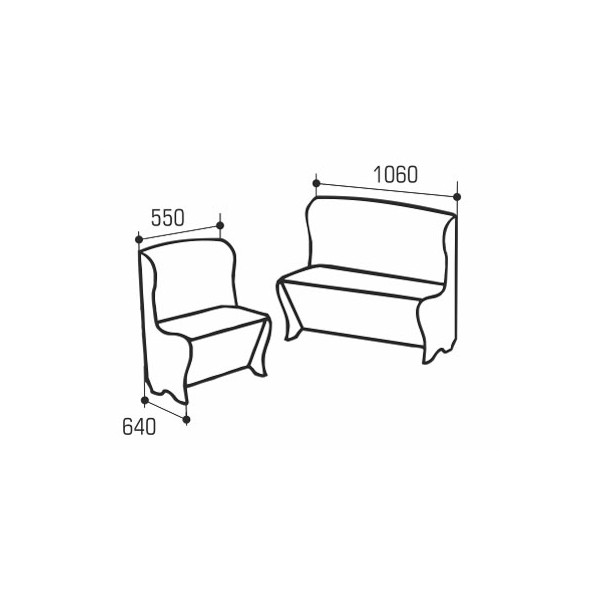 Кухонные уголки, Кухонный уголок Комфорт- Лучиана 12