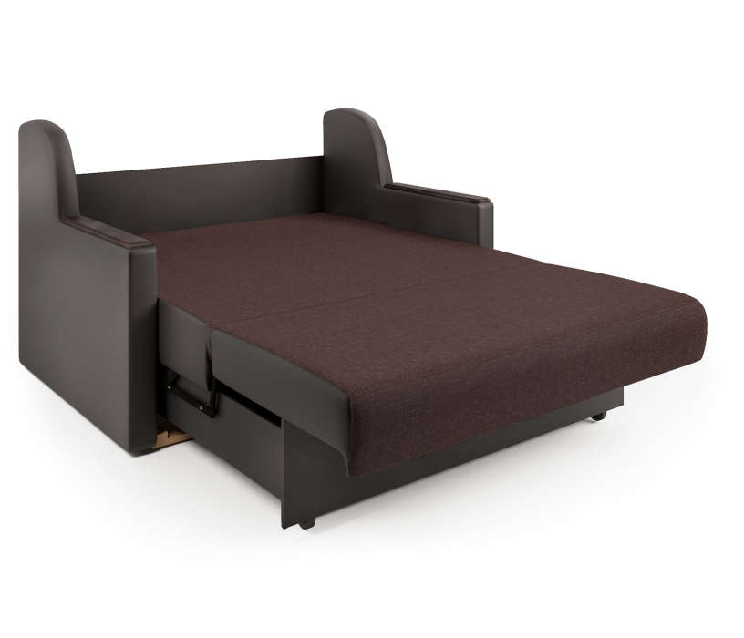 Диваны с ящиком для белья, Диван-кровать Аккорд Д 160, рогожка/экокожа