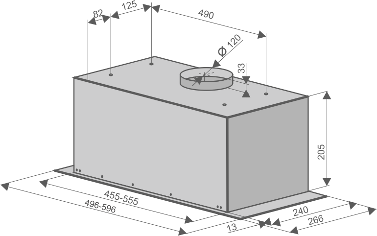 Вытяжки, Кухонная вытяжка Konigin Level 60