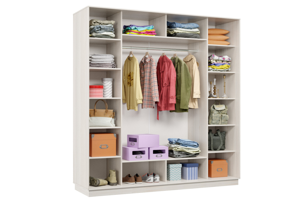 Шкафы-купе 3-х дверные, Шкаф-купе Премьер Лайт 34 (02;02;02) трехдверный