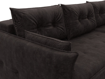 Диван угловой Лига-100 НПБ угол универсальный, велюр BRUT