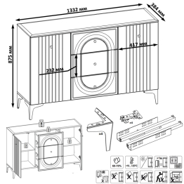Валенсия мебель в гостиную № 98