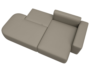 Диван угловой Лига-065 угол правый, экокожа GRIFON