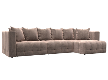 Диван угловой Лига-052 НПБ Лонг угол универсальный, велюр TOWER