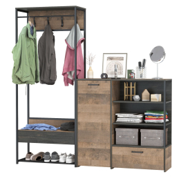 Прихожая 15.120 с широким комодом Трувор