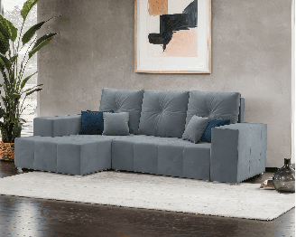 Диван угловой Монреаль Левый угол (Велюр)