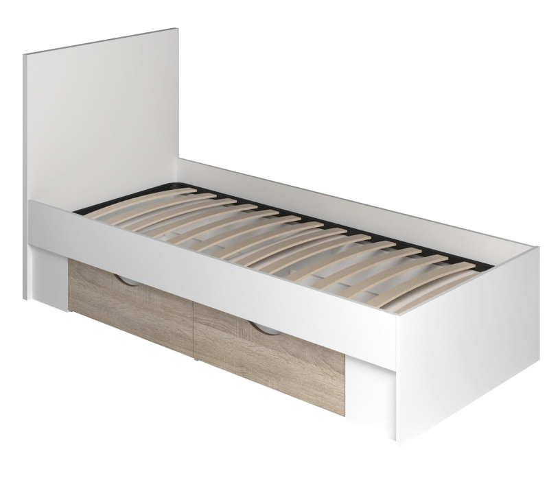 Кровати одноярусные, Кровать Фреш с ящиками КРФР 1-Я 900