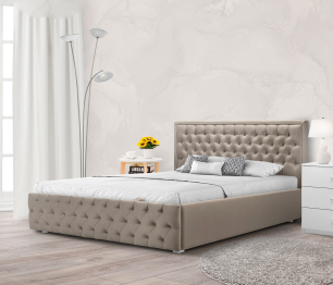 Кровать с мягким изголовьем  Флоренция 1400 с подъемным механизмом