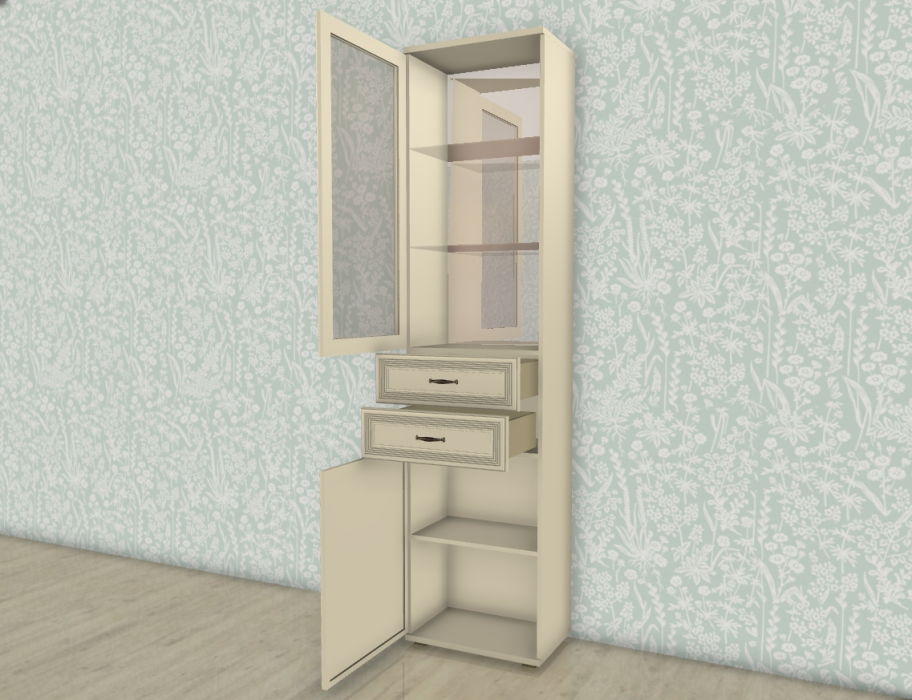 Шкафы одностворчатые, Модульная система Карина Шкаф ШК-1047
