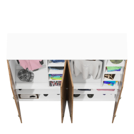 Модульная мебель Лидер-8 набор из двух шкафов для одежды и белья