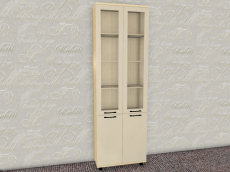 Шкафы двухстворчатые, Модульная система Грейс Шкаф ШК-5035  Ясень Асахи