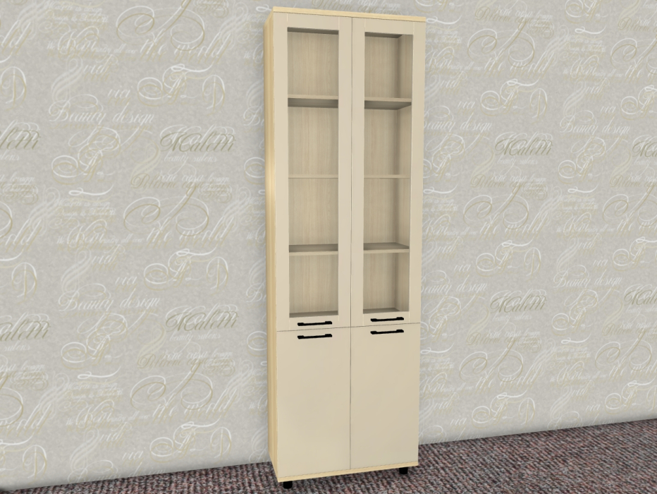 Шкафы двухстворчатые, Модульная система Грейс Шкаф ШК-5035  Ясень Асахи