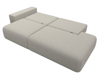 Диван прямой Лига-036 НПБ Модерн подлокотник слева, рогожка Амур