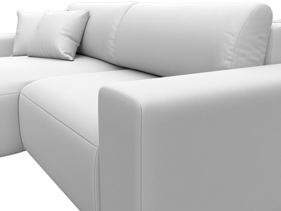 Диваны угловые в гостиную, Диван угловой Лига-036 НПБ Классик левый угол, экокожа GRIFON