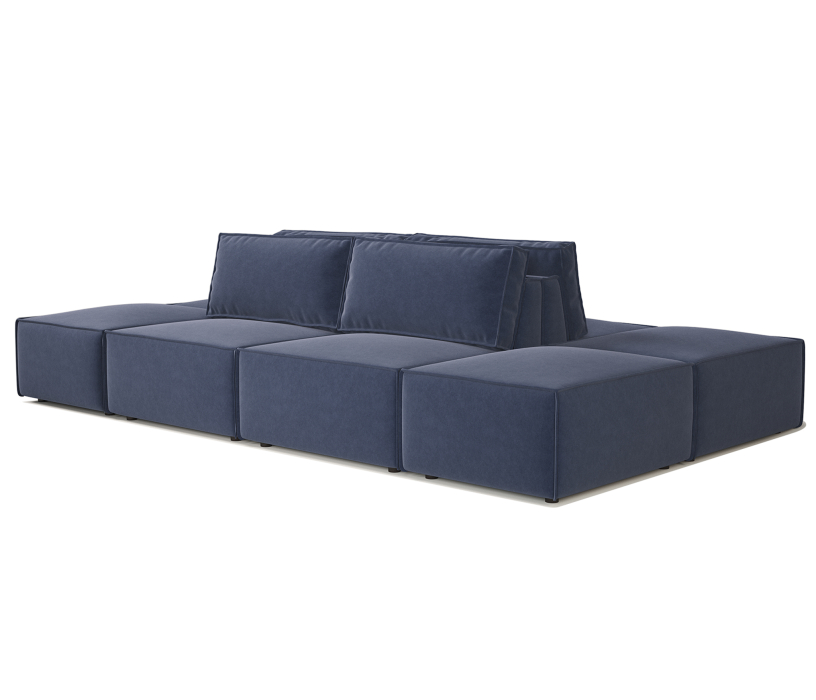 Диваны кровати со спальным местом, Диван модульный Шарм 25 340х190х70 см, велюр