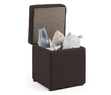 Банкетка в прихожую, Пуф Квадро с ящиком, рогожка