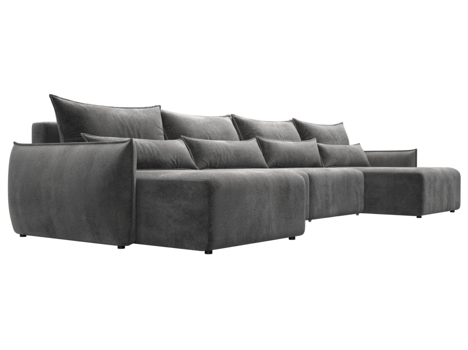 Диваны еврокнижки, Диван П-образный Лига-051 НПБ Лонг, велюр TOWER