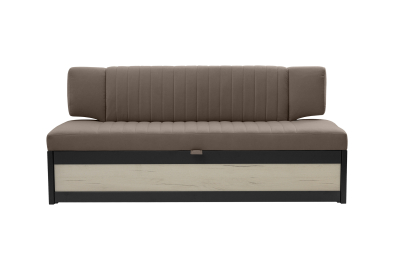 Прямой кухонный диван Парус 188 Дуб крафт белый