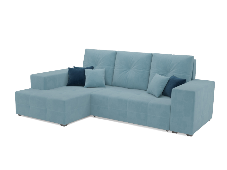 Диваны угловые в гостиную, Диван угловой Монреаль Левый угол (Велюр)