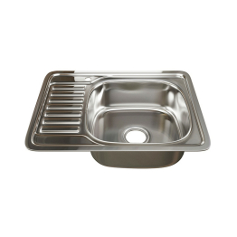 Мойка врез 50х65 (0,8) прав, с сифоном