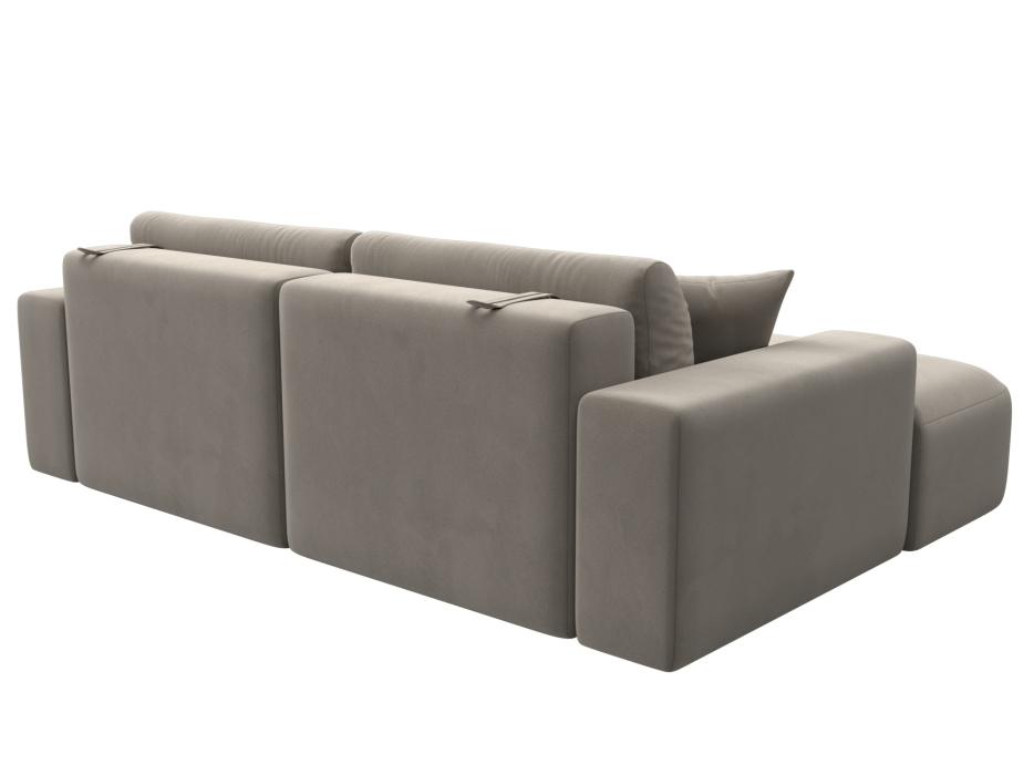 Диваны угловые в гостиную, Диван угловой Лига-036 Классик левый угол, микровельвет