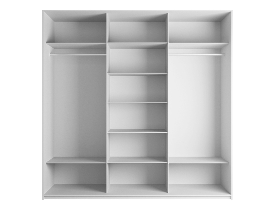 Шкафы-купе 3-х дверные, Шкаф-купе Эста Зеркало+Зеркало+Зеркало 300х66х240