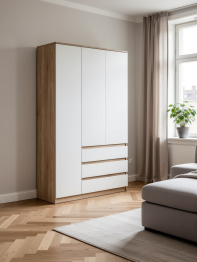 Широкий шкаф-комод Мори МШ1200.1