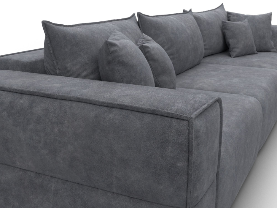 Диваны еврокнижки, Диван прямой Лига-058 НПБ Лонг, велюр BRUT