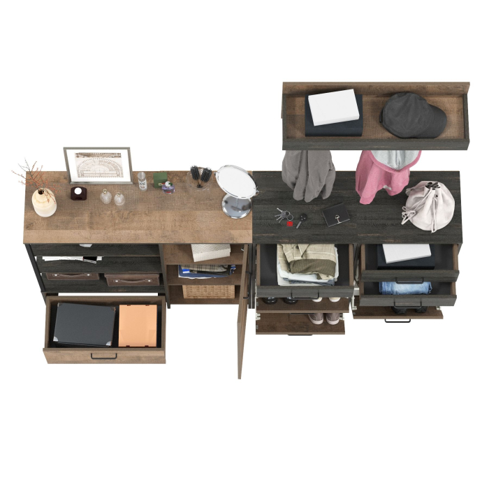 Прихожие, Тумба-комод с вешалкой и двумя обувницами Трувор