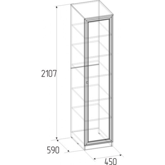Шкафы распашные, Шкаф для белья Paola 9 