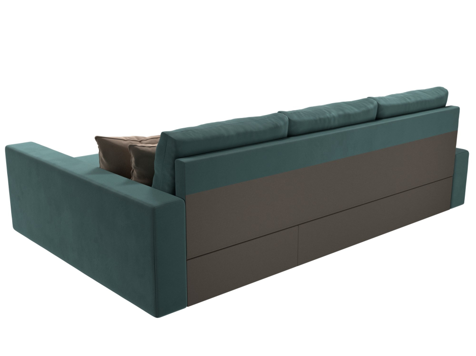 Диваны угловые в гостиную, Угловой диван Версаль, велюр, правый угол