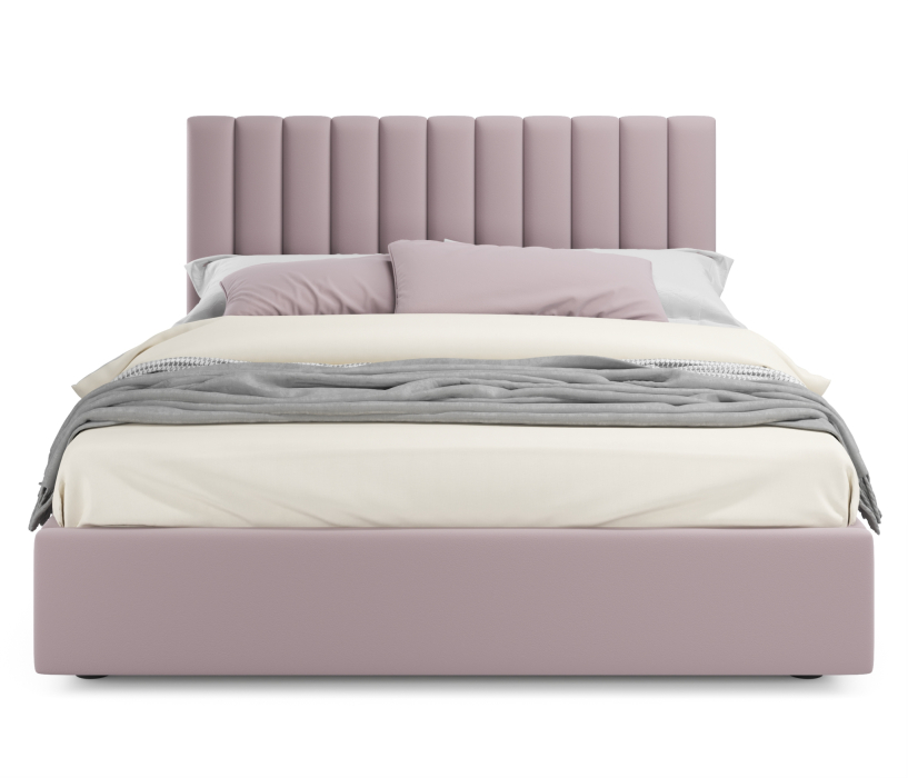 Мягкая кровать, Мягкая кровать Olivia 1600 с ортопедическим основанием и матрасом АСТРА
