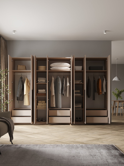 Шкафы распашные, Шкаф распашной 8-ми дверный София 2200х3200х520 мм