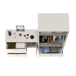 Шкаф 2-х дверный Афина и комод с дверкой и тремя ящиками