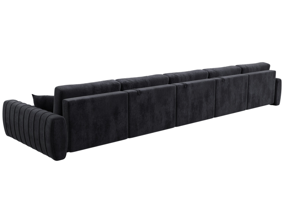 Диваны угловые в гостиную, Диван П-образный Лига-057 НПБ МегаЛонг, велюр TOWER