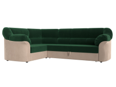 Диваны угловые в гостиную, Диван угловой Карнелла левый угол, велюр