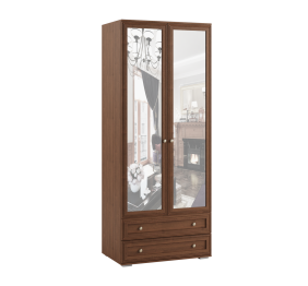 Шкаф двухстворчатый с зеркалом РШ-24 Ричард