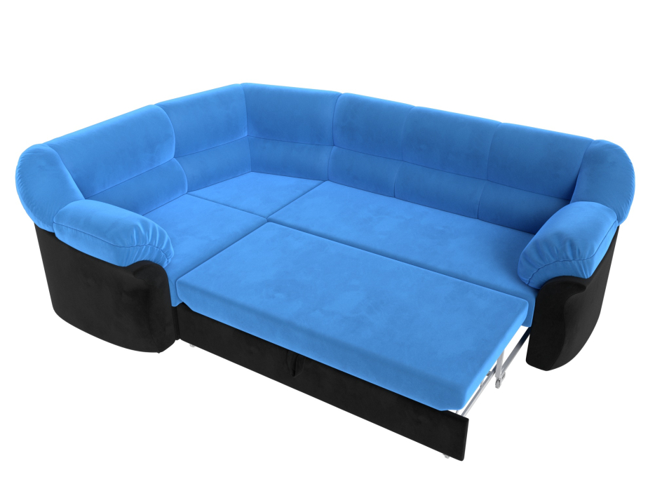 Диваны угловые в гостиную, Диван угловой Карнелла левый угол, велюр