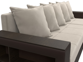 Диван угловой Дубай Лайт угол универсальный, микровельвет/экокожа