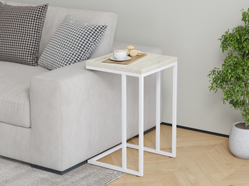Столик приставной Айсберг Лофт Белый