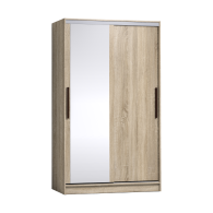 Шкафы-купе 2-х дверные, Шкаф-купе 2-дв  Strike 1200 зеркало/лдсп  (в2105*ш1232*г595)