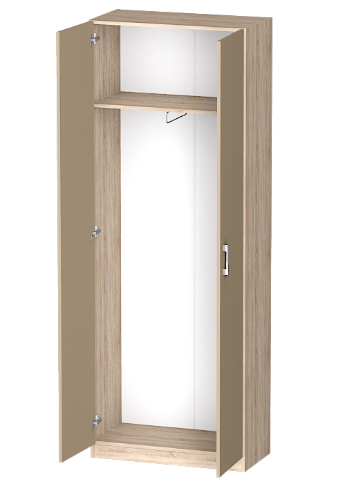 Для одежды, Распашной шкаф Лайф для одежды 80*40*215 Дуб сонома