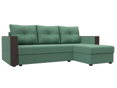 Диваны угловые в гостиную, Диван угловой Валенсия Лайт правый угол, рогожка Амур