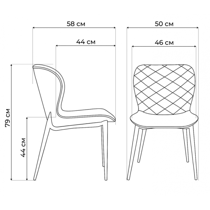 Стулья, Стул  Катабучи ткань/черный глянец